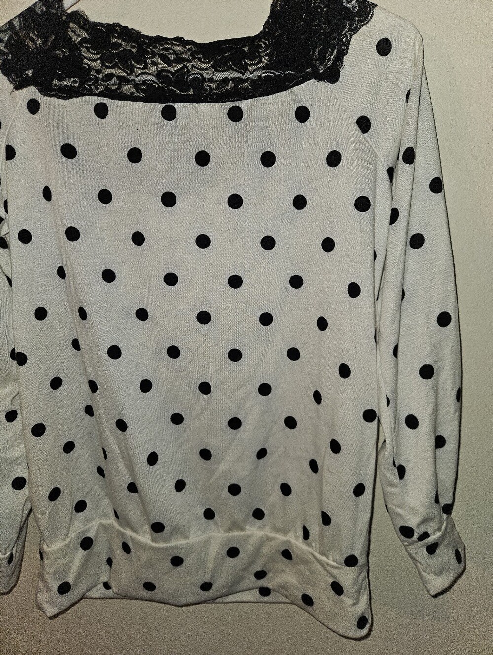 Agnes & Dora Womans Long Sleeve Polka Dot Top Size S - Picture 12 of 12